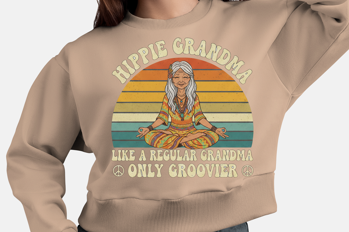 Groovy Hippie Grandma PNG, 70s Retro, a Graphic by Vector Portal (Photo 4 of 5)