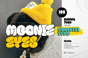 Moonie Eyes - Graffiti Type, a Font by ikiiko