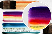 Watercolor Brushstrokes, a Texture Graphic by artabramova (Thumbnail 3 of 9)