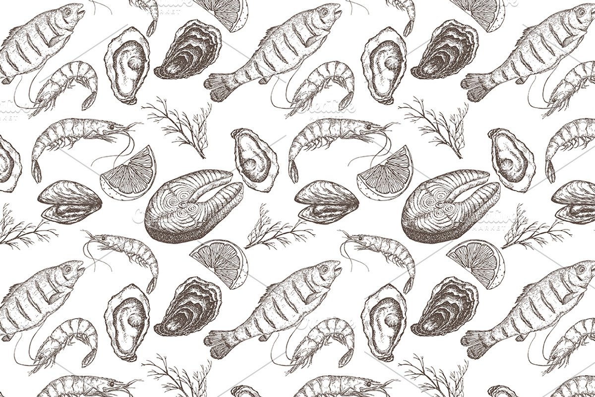 Fish and seafood collection, an Object Graphic by Quetzal Art (Photo 5 of 7)