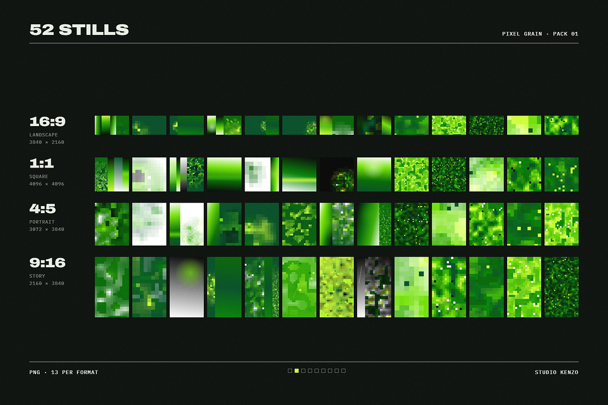 Pixel Grain: 148 Backgrounds & Loops, a Background Graphic by Studio Kenzo (Photo 2 of 10)