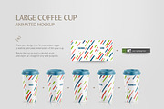Coffee Cup Animated Mockups Bundle, a Cups & Container Mockup by rebrandy (Thumbnail 9 of 20)