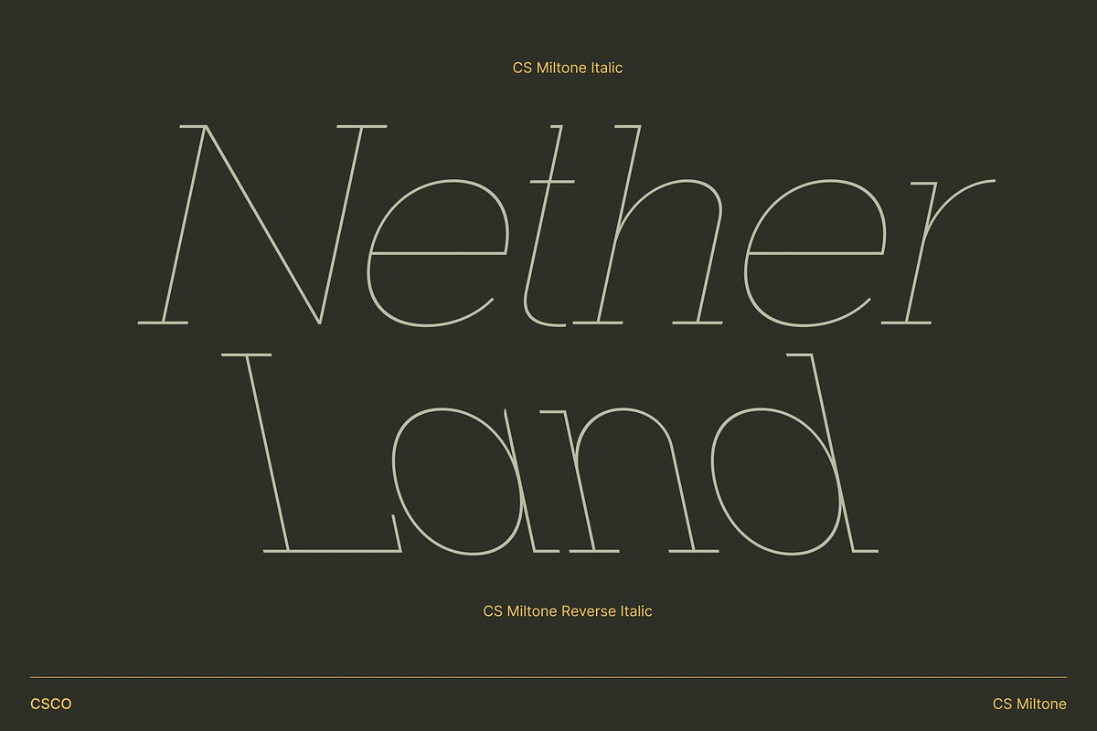 CS Miltone – Thin Slab Serif, a Serif Font by Craft Supply Co. (Photo 4 of 8)