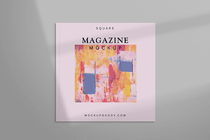 Square Magazine Psd Mockup