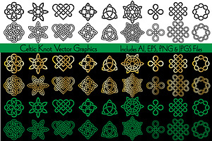 Celtic Knot Vector Graphics, an Icon by Melissa Held Designs