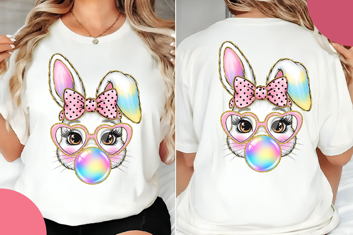 Easter Bunny Coquette PNG, an Illustration by OK Design (Photo 4 of 6)