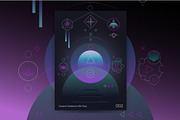 Psychedelic Abstract poster 02. Art., a Decorative Illustration by KENO Mascots (Thumbnail 2 of 3)