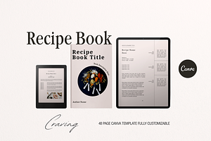 CRAVING | Recipe Book Canva Template, a Templates & Theme by Hayes Edit Studio