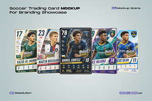 Soccer Trading Card Mockup