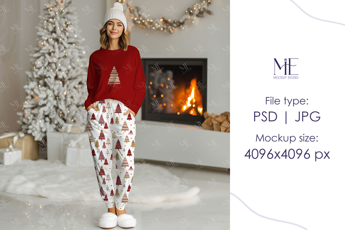 Women’s Pajama Mockup Adult Loungew, a Mockup by Mie Mockup Studio (Photo 5 of 7)