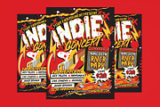 Indie Music Concert Flyer, a Flyer Template by Muhamad Iqbal hidayat (Thumbnail 1 of 4)