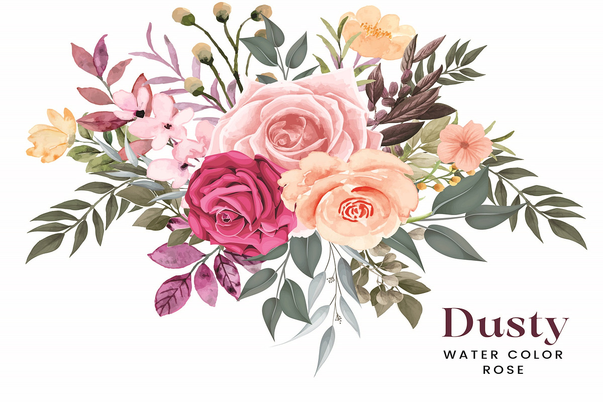 Digital Flower PNG SVG Clipart, an Illustration by Digi_Design_World (Photo 1 of 2)