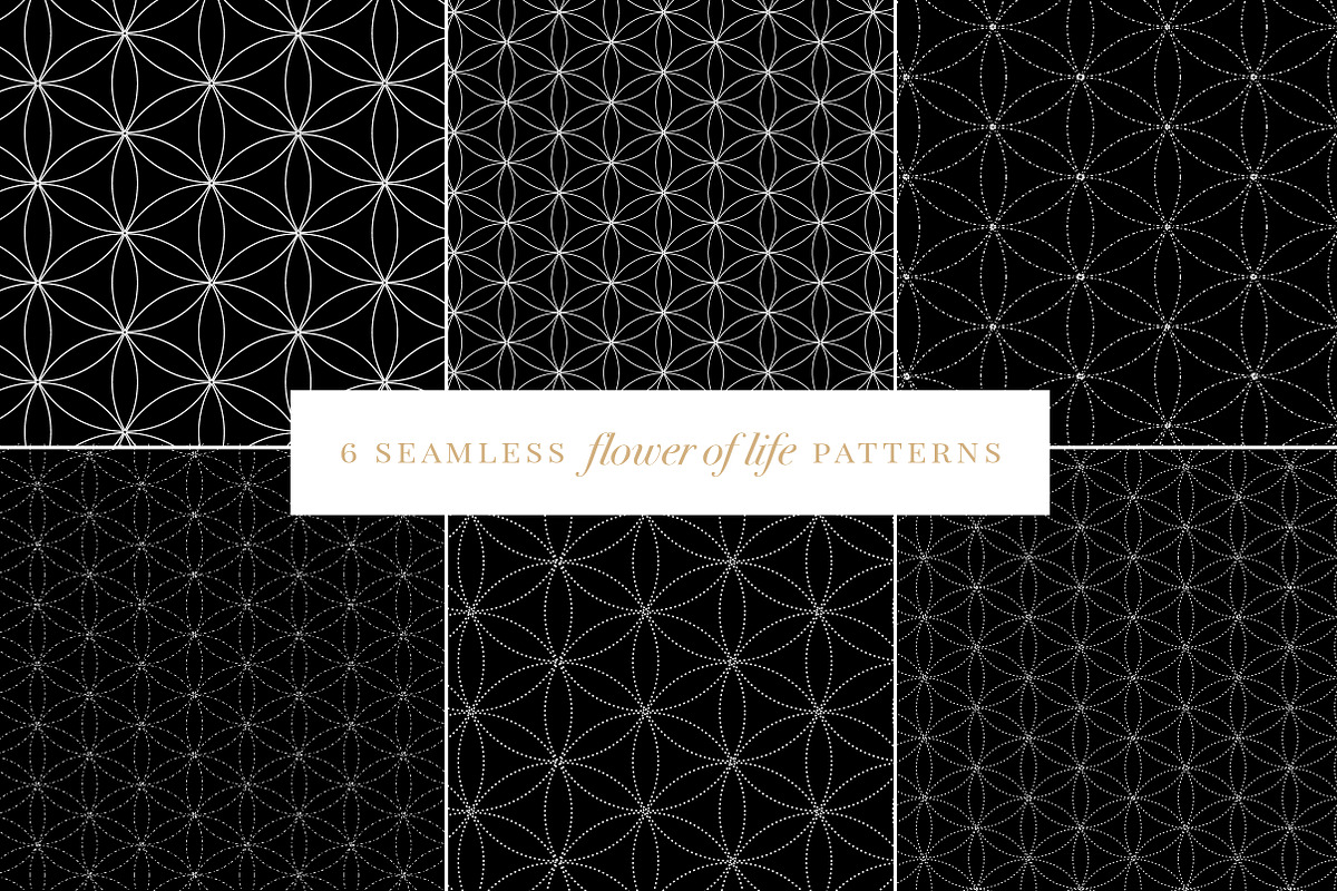 Flower of Life Vector Logo Bundle, an Illustration by S K Y B O X (Photo 8 of 10)