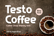 Testo Coffee Font, a Sans Serif Font by Iqsiart Studio (Thumbnail 1 of 7)