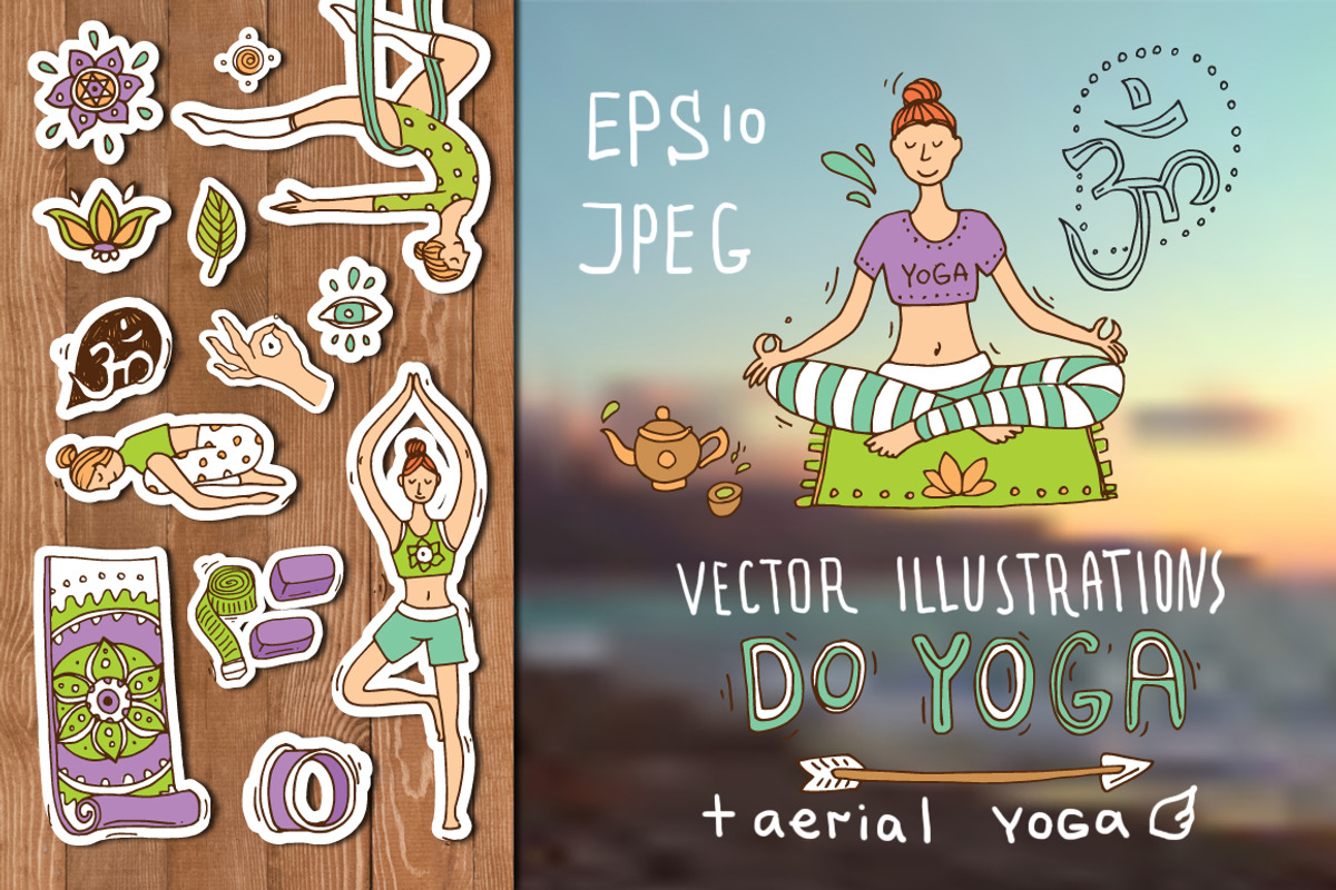Do yoga, an Illustration by Steshnikova (Photo 1 of 7)