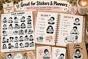 Calm Corner Doodle Clipart, an Education Illustration by PassionPNGcreation (Thumbnail 3 of 4)