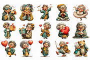 Funny Old Lady Valentine Sublimation, an Illustration by Libby Wishes (Thumbnail 2 of 7)