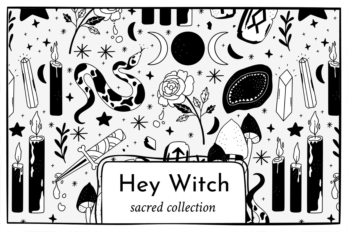 Hey Witch! Illustrated collection., a Decorative Illustration by Sentimental postman (Photo 1 of 15)