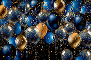 Birthday Party Balloons Decoration, a Background Graphic by Printable Treasure (Thumbnail 2 of 4)