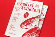 Seafood Restaurant Promotion Flyer, a Flyer Template by graphicook (Thumbnail 2 of 3)