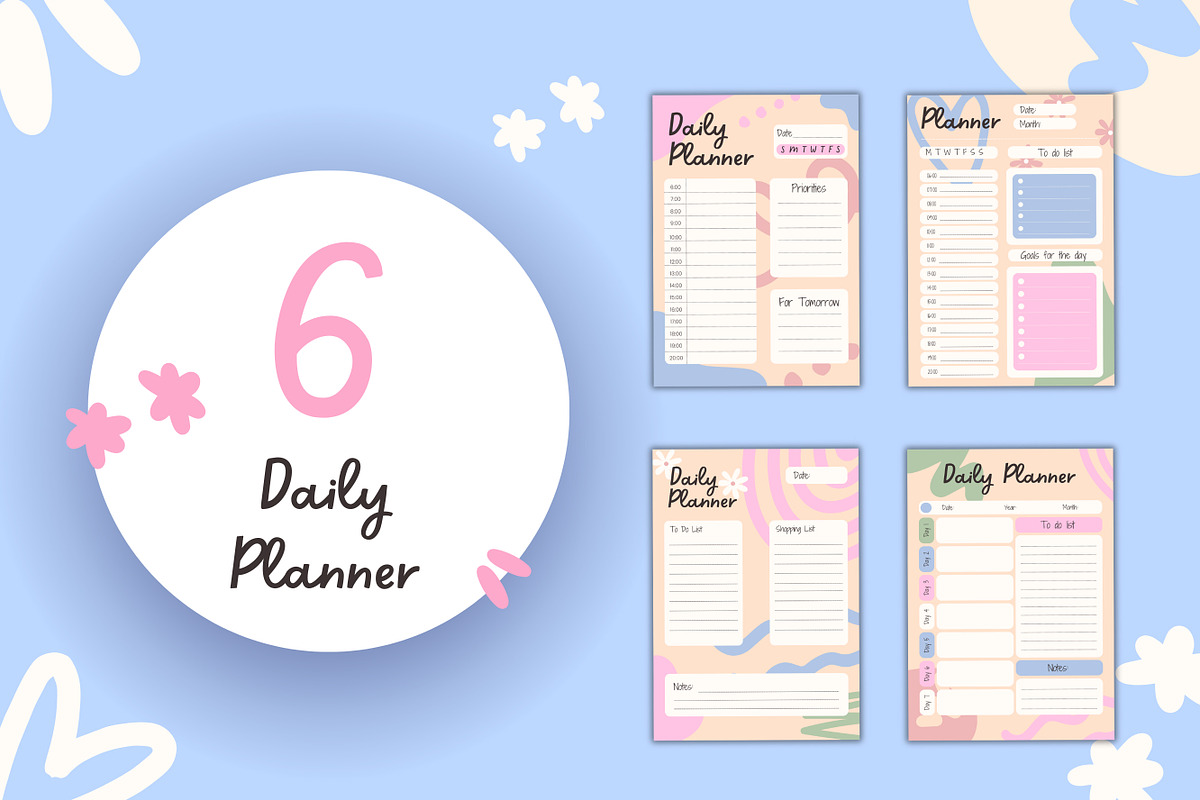 50+ Canva Planner Templates, a Templates & Theme by TemplateCastleStore