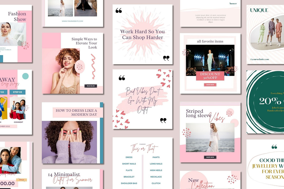 Jawelry Social Media Post Templates, a Social Media Template by BoontenStudio (Photo 3 of 7)