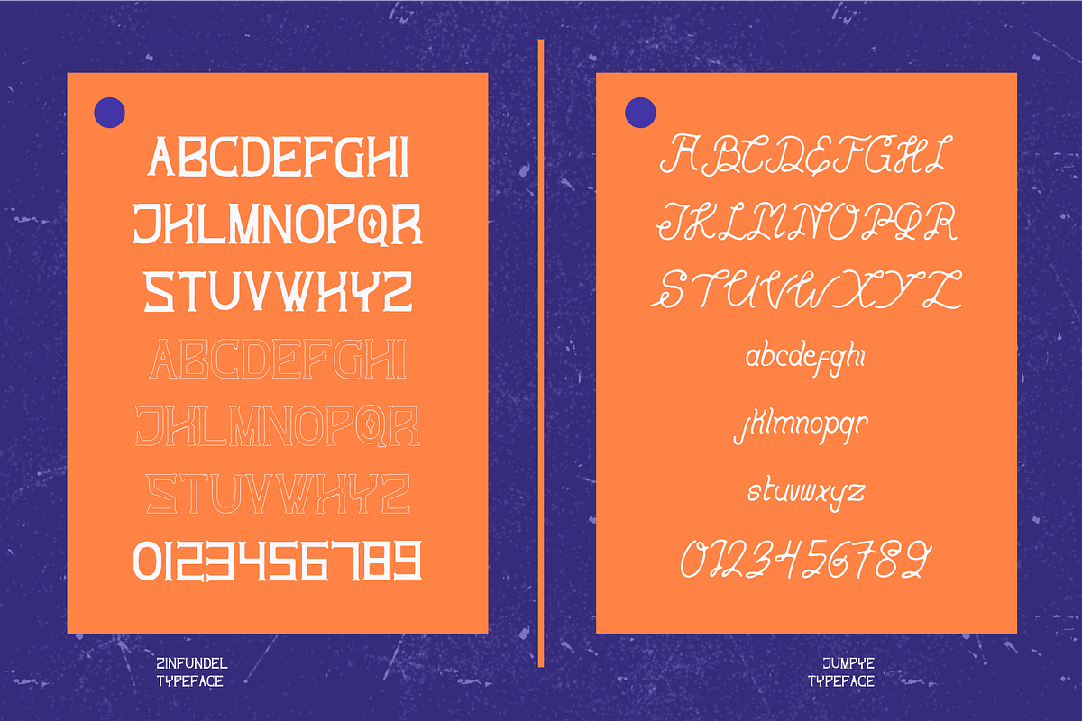 ZINFUNDEL - Retro Font Duo, a Font by Rightwheels (Photo 5 of 9)