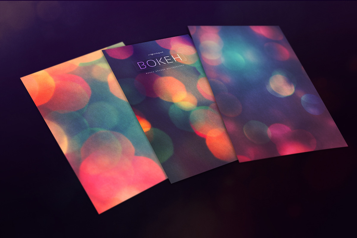 Bokeh Grunge Backgrounds V5 preview 5