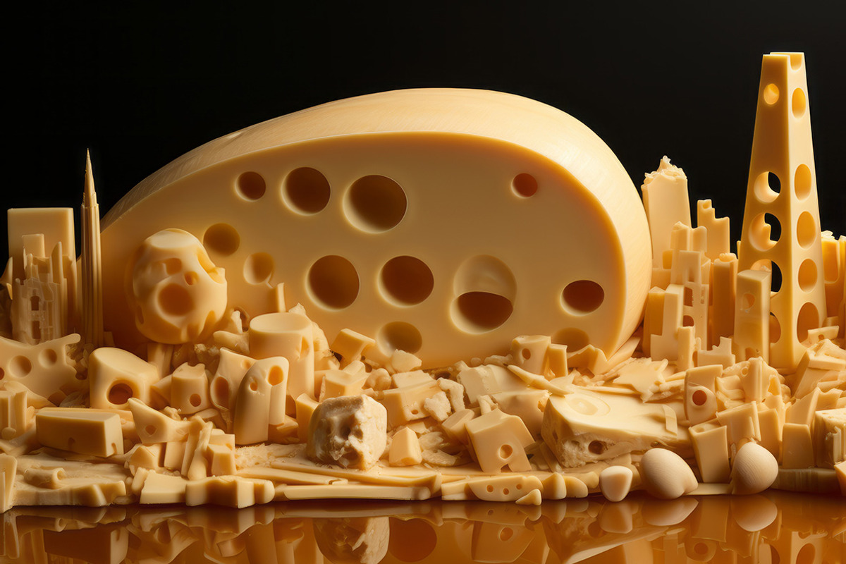 Cheese City. 36 images, a Food Illustration by Handmadefont (Photo 3 of 11)