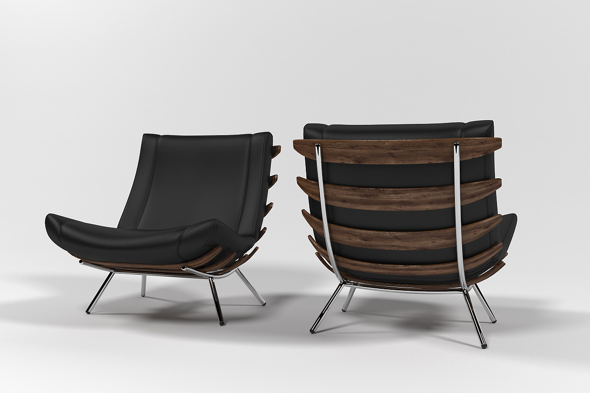 1801 Lounge chair, a Furniture 3D Model by inDahouze (Photo 1 of 8)
