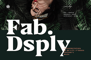 Fab Display - Editorial Font