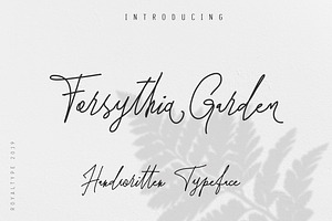 Forsythia Garden Signature Typeface