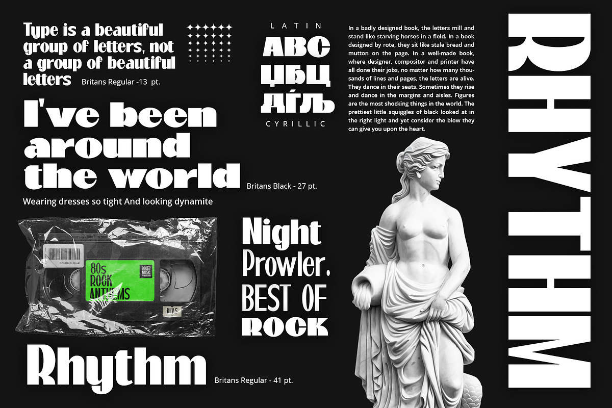 Britans Font, a Sans Serif Font by Damelev (Photo 2 of 11)