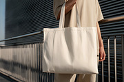 Tote Bag Urban Mockup, a Packaging Mockup by GenesisCreativeCo (Thumbnail 3 of 3)