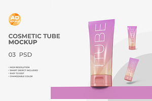 Cosmetic Tube Mockup, a Packaging Mockup by Adstart