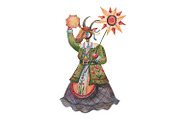 Watercolor Ukrainian Christmas, a Seasonal Illustration by the_myro (Thumbnail 3 of 4)