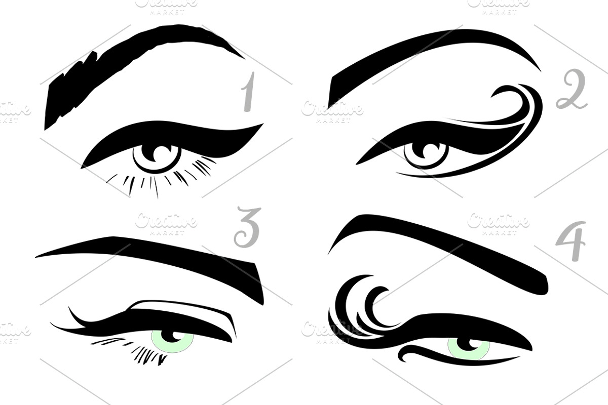 Perfect Eyeliner Vector Illustration, an Illustration by esylvia (Photo 2 of 3)