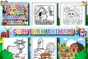 Cozy Farm Animals Bold and Easy, an Animal Illustration by Design Zone