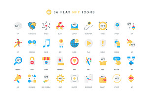 Game nft shop marketplace icons, an Object Illustration by Lemberg Vector