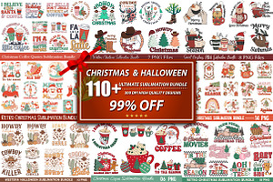 110 Christmas & Halloween Bundle