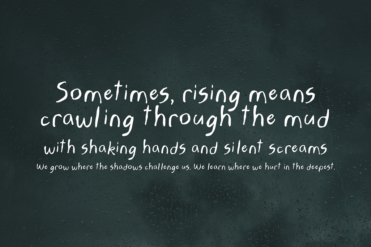 Rainsoul – Handwritten Font, a Handwritten Font by TypeTasty Font (Photo 7 of 10)