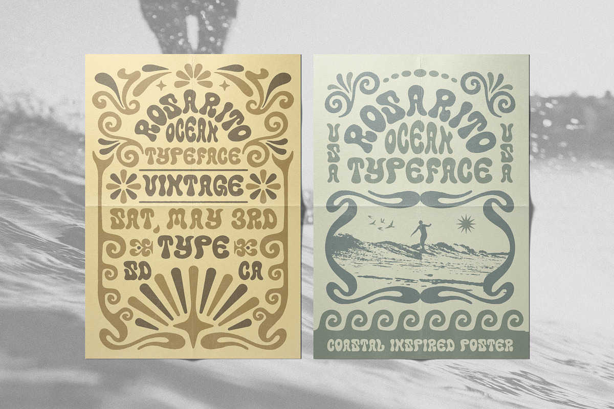 Rosarito Typeface | Coastal Font, a Sans Serif Font by NienowBrand (Photo 4 of 7)