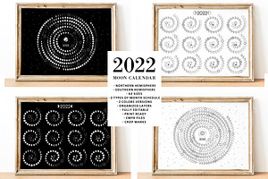 Moon Calendar 2022 Spiral