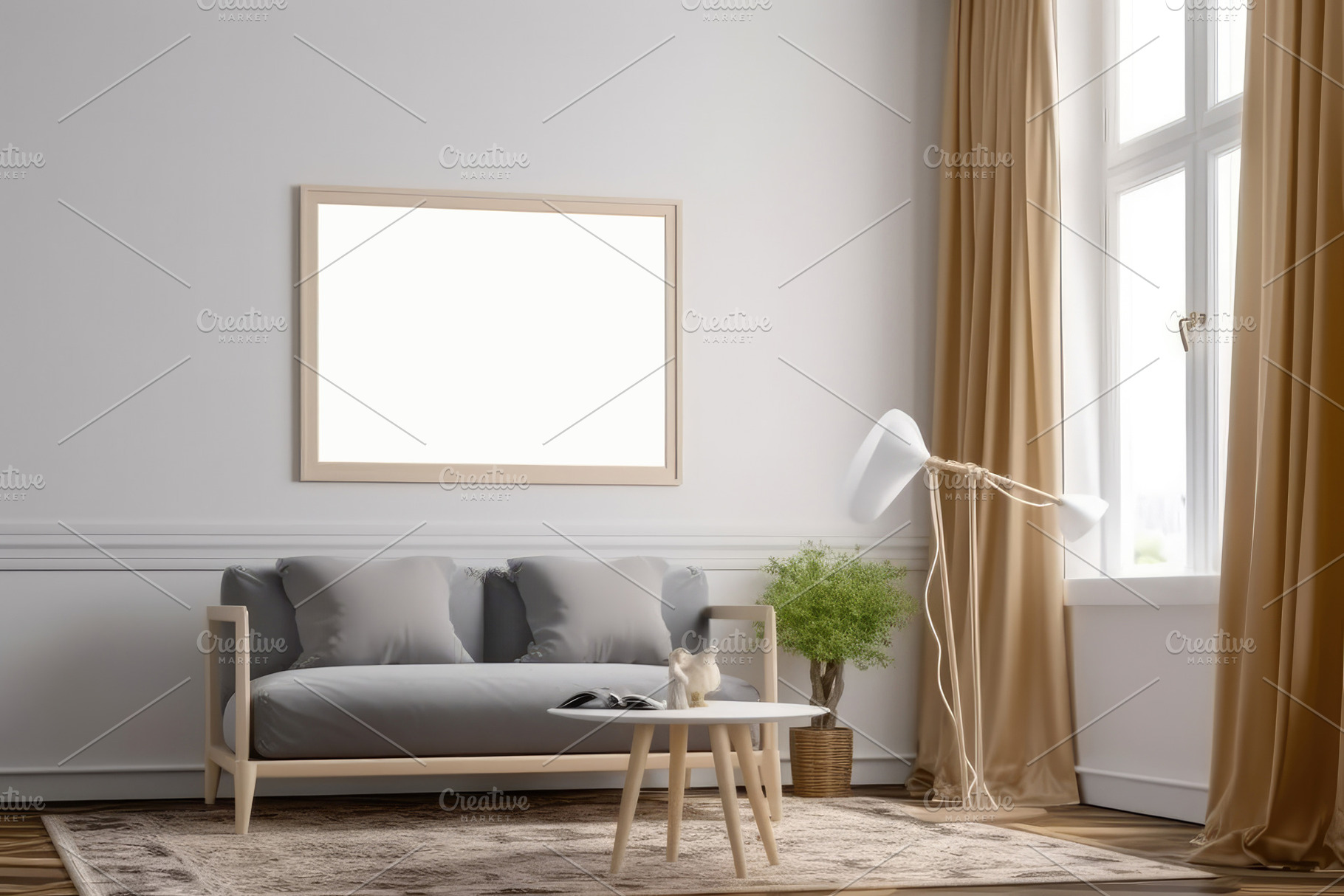 Interior of modern living room with, a Photo by Iftikhar Alam