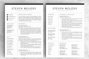 Resume/CV - The Melody, a Resume Template by CreativeLandStudio (Thumbnail 4 of 9)