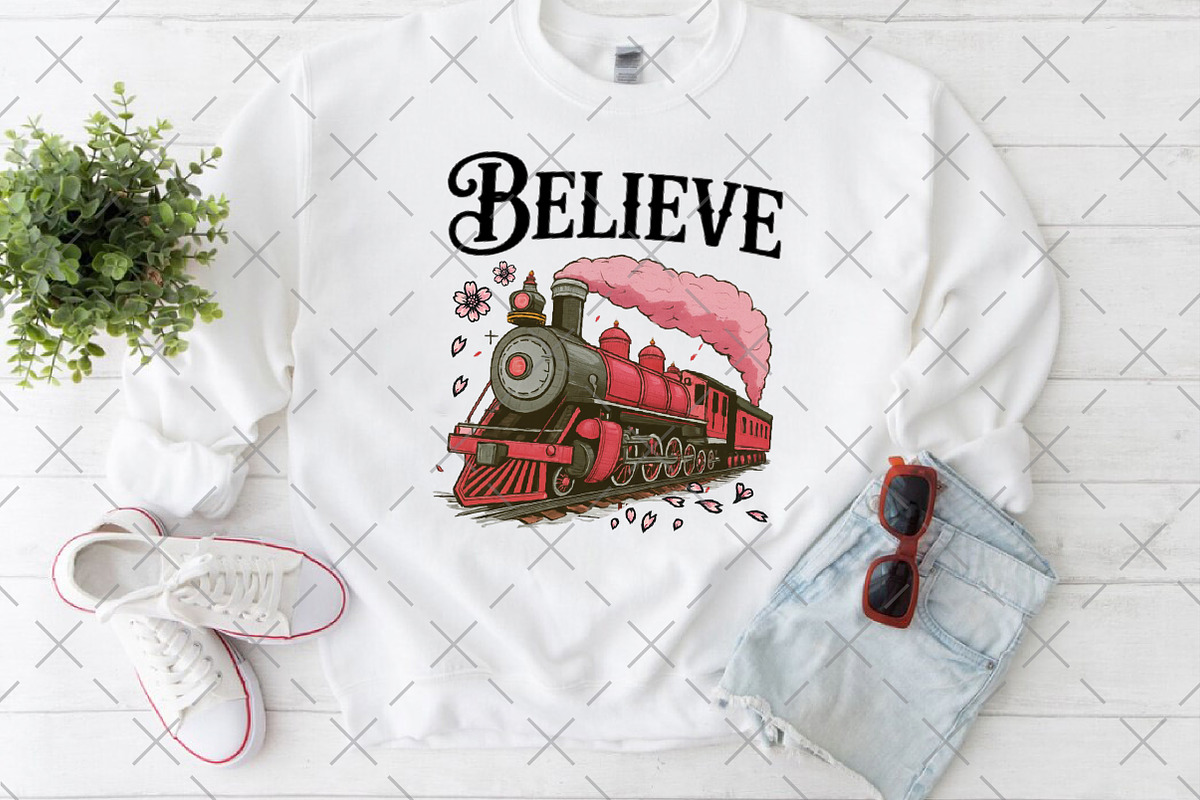 Believe North Pole Train Png, an Illustration by Craft Nest (Photo 3 of 6)