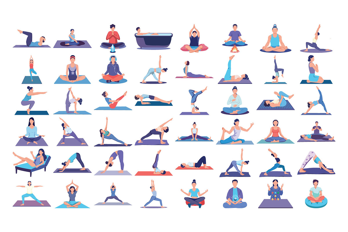Meditation Illustration Pack, an Illustration by Vector Portal (Photo 2 of 5)