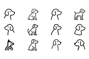 Dog Silhouettes Collection, an Animal Illustration by Vectorium Studio (Thumbnail 3 of 3)
