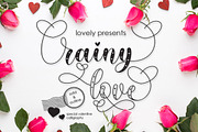 Rainy Love | Lovely Calligraphy, a Script Font by Almeera Std (Thumbnail 1 of 10)