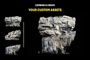 70+ PNG Cutout Isolated Cliff Rocks, an Object Graphic by Mikel Blazgad (Thumbnail 6 of 9)